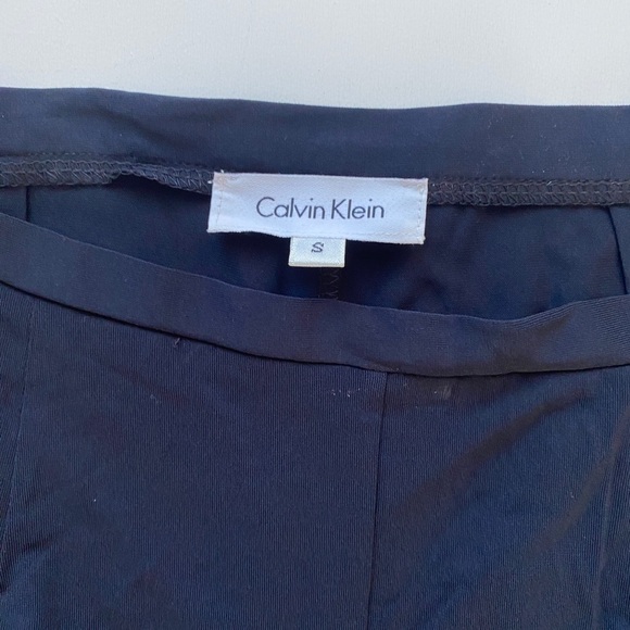 NWT Calvin Klein Blue Rayon Blend Lightweight Dress Work Zip Pants Women’s Small - Picture 2 of 12